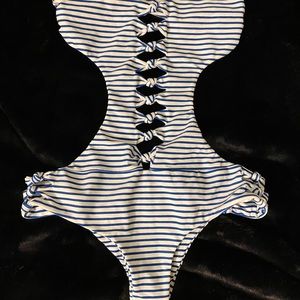 New Mikoh One Piece Blue Stripes Size S ✨